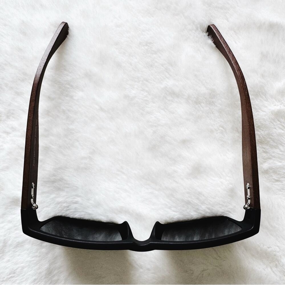 Juna Orange & Dark Wood Sunglasses - Picture 7 of 11